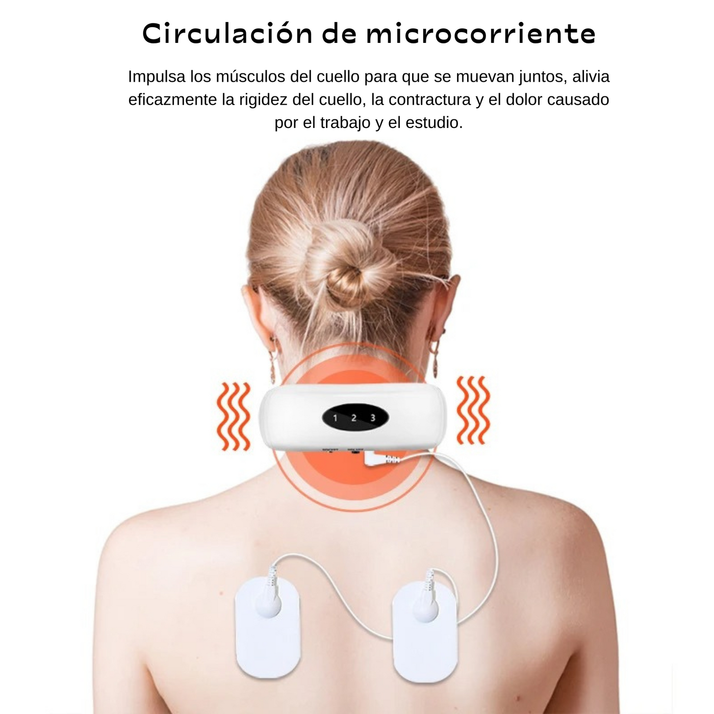 ZENNECK® - MASAJEADOR DE CUELLO CON PULSO ELECTRICO